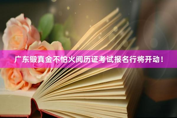 广东锻真金不怕火阅历证考试报名行将开动！